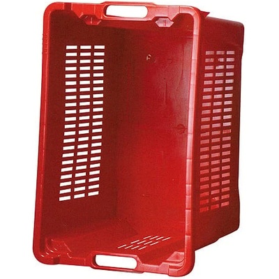 Strend Pro Prepravka ICS M401000 prepravka na ovocie, perforované steny, červená 40 litrov