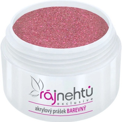 Ráj nehtů Akrylový prášek Glitter Purple Rose 5 g