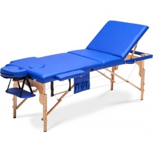 BodyFit 3 Drevený masérsky stôl segmentový modrý 195 x 70 5 cm