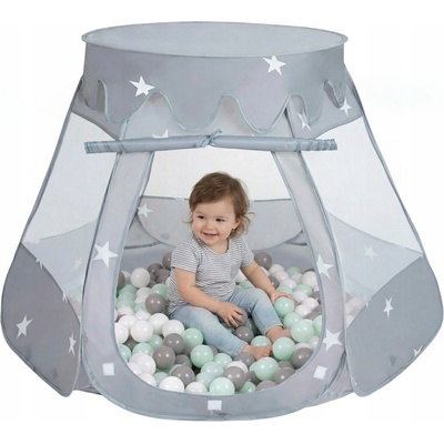 Selonis NZ-48-GREY Suchý bazén 105x90 cm šedý + 100 míčků – Zbozi.Blesk.cz