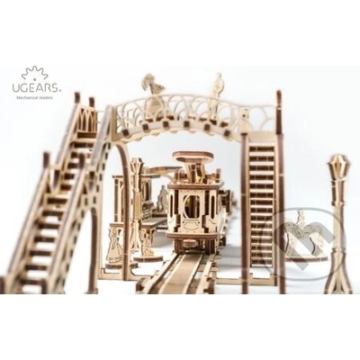 Ugears 3D mechanické puzzle Tramvajová linka 284 ks