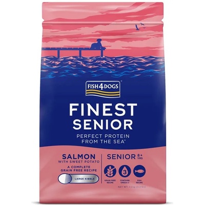 Fish4Dogs FINEST Senior Salmon голям 1, 5 кг