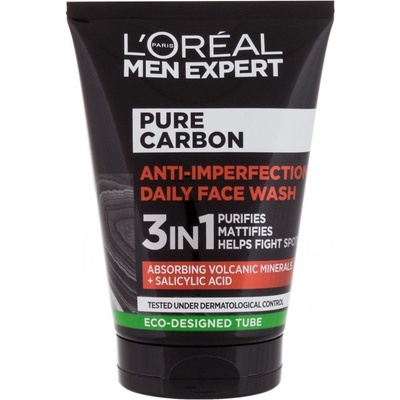 L'Oréal Men Expert Pure Carbon Anti-imperfection 3v1 čistící pleťový gel 100 ml