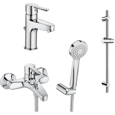 Roca Комплект Arola - смесители за умивалник и за душ / вана, тръбно окачване 700mm (A5D016A0K)