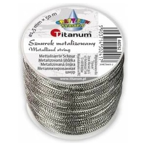 TITANUM Metallized cord with core 1.5mmx30m silver