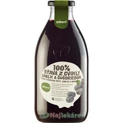 Zdravo 100% šťáva z červené řepy, jablek a borůvek 0,75 l