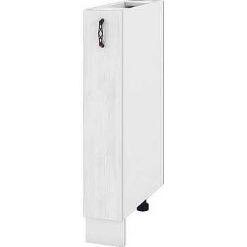 ИРИМ Долен кухненски шкаф бутилиера Сити БФ-Бяло фладер-04-41 15 см