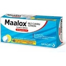 Voľne predajné lieky Maalox bez cukru s príchuťou citróna tbl.mnd. 40 x 400 mg/400 mg
