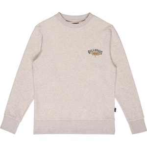 Billabong Детски пуловер Billabong Kid's Foundation Crew Jumper - Light Grey Heather - размер 176 (EU) (704-5116-0315)