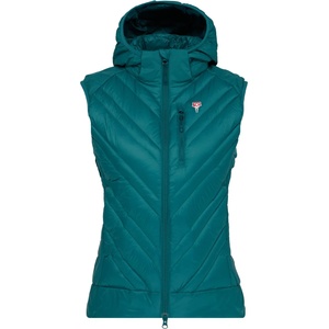 Grüezi Bag Дамски пухен елек Grüezi Bag Women's Lightful DownWool Vest Down vest - Ocean Green - размер XS (132-0776-0411)