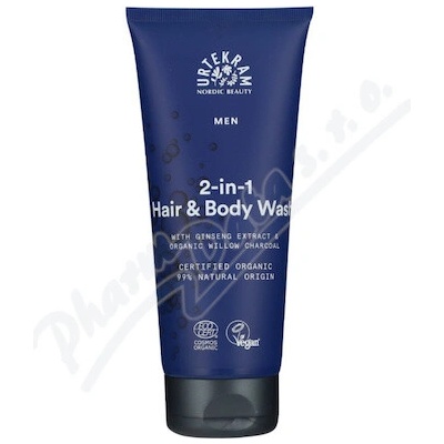 Urtekram sprchový gel/šampon 2v1 MEN BIO 200 ml