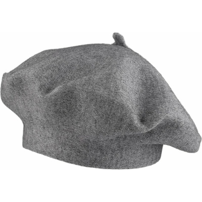 Dámský pletený baret šedá