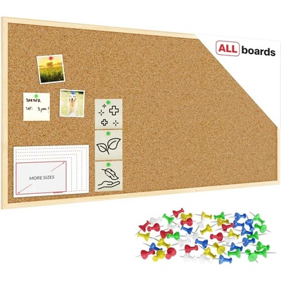 Allboards TK126D korková nástěnka v dřevěným rámu 120 x 60 cm - TK126D