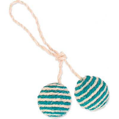 Trixie míčky sisalové na provázku 4,5 cm