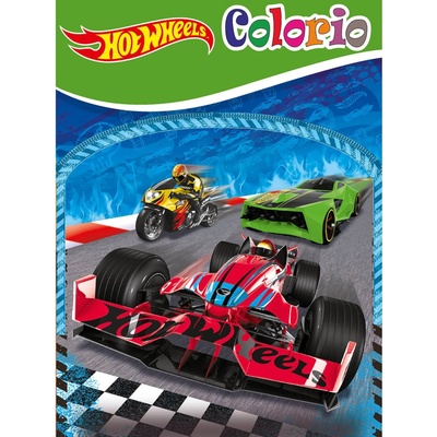 Книжка за оцветяване и стикери Хот Уилс, Disney Hot Wheels, 32 стр. , 3 модела, 29 х 21 х 0, 2 см