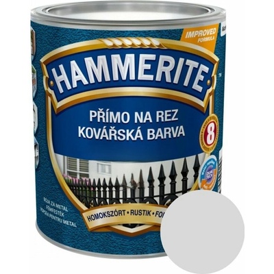 Hammerite Priamo na hrdzu kováčska farba 0,75 l strieborná