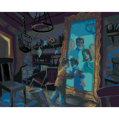 Zuty Harry potter a zrcadlo z erisedu 40 x 50 cm vypnuté plátno na rám 8596530133216