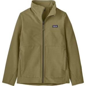 Patagonia Детско софтшел яке Patagonia Kid's R1 Techface Jacket Softshell jacket - Tent Green - размер XXL (703-6944-0316)