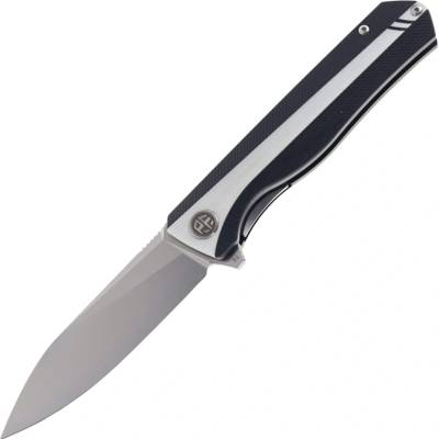 Petrified Fish PF818 Forward Satin D2 White with Black G10 PF818WDS