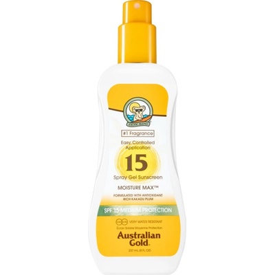 Australian Gold Spray Gel Sunscreen защитен спрей против слънчеви лъчи SPF 15 237ml