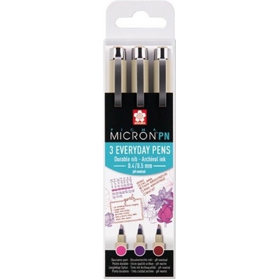 Technické linery SAKURA Pigma Micron "PN", 3 ks Craft