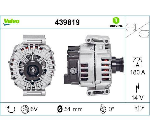 Alternátor VALEO 439819