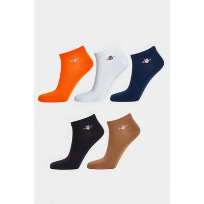 GANT SHIELD SNEAKER SOCKS 5-PACK oranžová