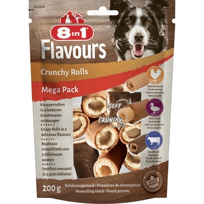 Pochoutka 8in1 Flavours Crunchy Rolls MEGA PACK 200 g