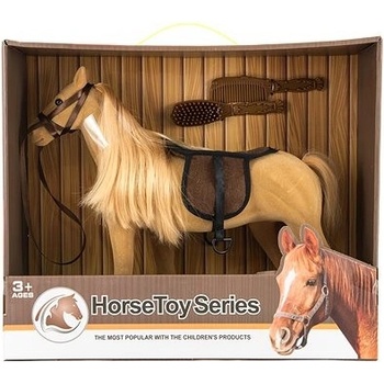 Teddies Kůň velký s doplňky fliška