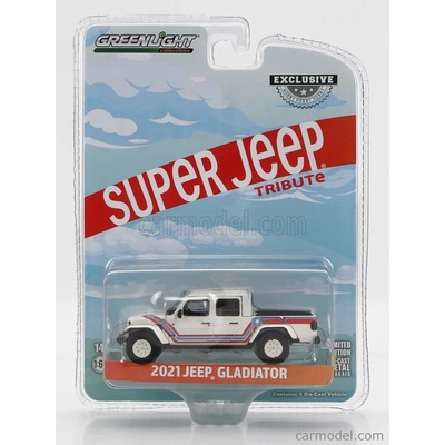 Greenlight Jeep Gladiator Pick-up Super Jeep Tribute 2021 Bílá 1:64