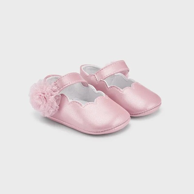 Mayoral Розови пантофки с цвете за бебе момиче Майорал
