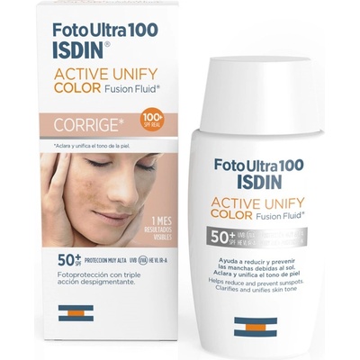 FotoUltra Тониран слънцезащитен флуид Active Unify Color, SPF50+, 50 ml