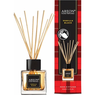 Areon Ah Perfum Sticks Vanilla Black tyčinkový difuzér 50 ml