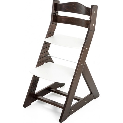 Hajdalánek Rostoucí židle Maja opěrka do kulata bílá / wenge