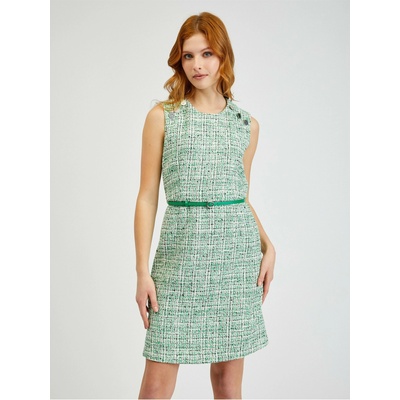 orsay Зелена дамска рокля с колан и десен ORSAY Orsay | Zelen | ЖЕНИ | M