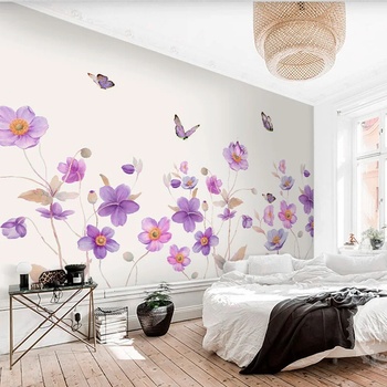 Image 1 of Art Gift Decor Фототапет Цветя и пеперуди 2