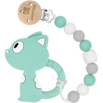 Kikka Boo Клипс за залъгалка с чесалка Cat Mint (kikka-31303010038)