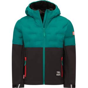 TROLLKIDS Детско софтшел яке Trollkids Kid's Helgeland Jacket Softshell jacket - Dark Cyan / Black - размер 164 (EU) (703-7235-0120)