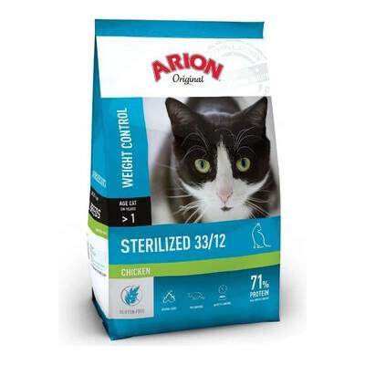 ARION Original Sterilized 33/12 Chicken 300 g kurča, suché krmivo pre mačky po sterilizácii
