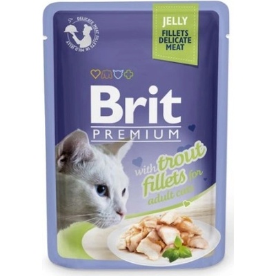Brit Premium Cat D Fillets in Jelly with Trout 85 g