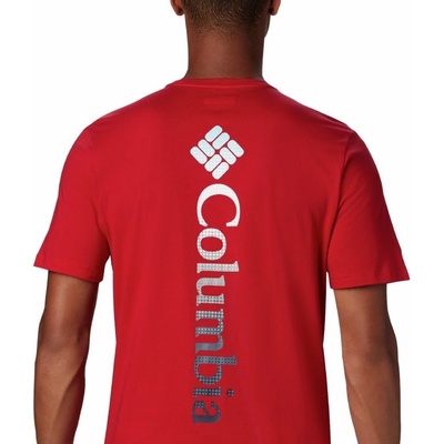 Columbia pánske tričko Rapid Ridge Back Graphic Mountain red