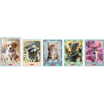 Herlitz Zošit A5 32l mriežkovaný Animals