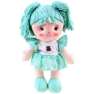 Jokomisiada Zuzia rag doll 33cm in a mint dress ZA3853