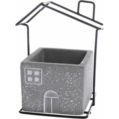 Casa de Engel Бетонов кашпон с метална къщичка, 0/24 Casa de Engel | Lilav | Home | UNI