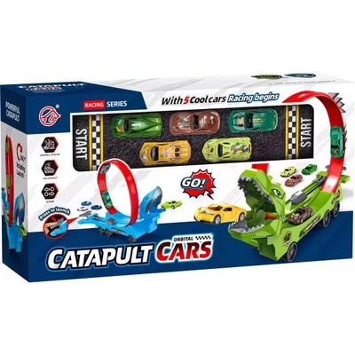 Man Yuk Toys Изстрелвачка за коли с форма на динозавър, 44 см (424-1)