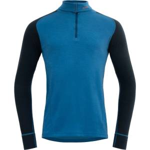 Devold Мъжко мериносово термобельо Devold Duo Active Zip Neck Merino base layer - Blue / Ink - размер XL (015-0347-1814)