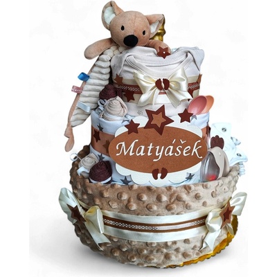 BabyTorta trojposchodová plienková torta pre bábätko KOALA