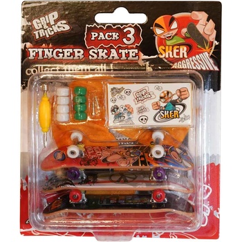 Grip & Tricks Комплект играчки за пръсти с 3 бр. скейтборди (gt-f-sopack3)