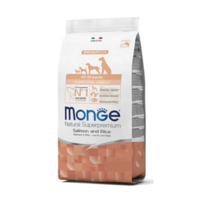 Monge All Breeds Puppy & Junior Salmon & Rice 12 kg