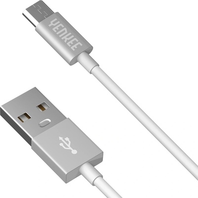 YENKEE Кабел Yenkee - 221 WSR, USB-A/Micro USB, 1 m, бял (2075100271)